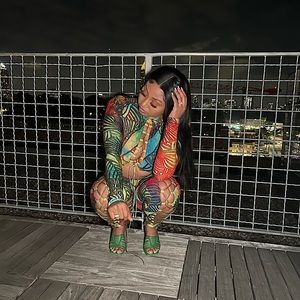 Shane Justin Medium safari set in multi colors